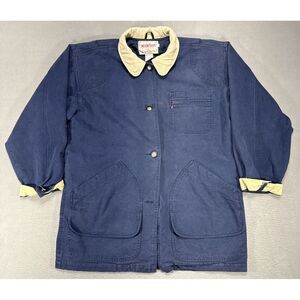 Navy Blue Jacket with Cream Accents